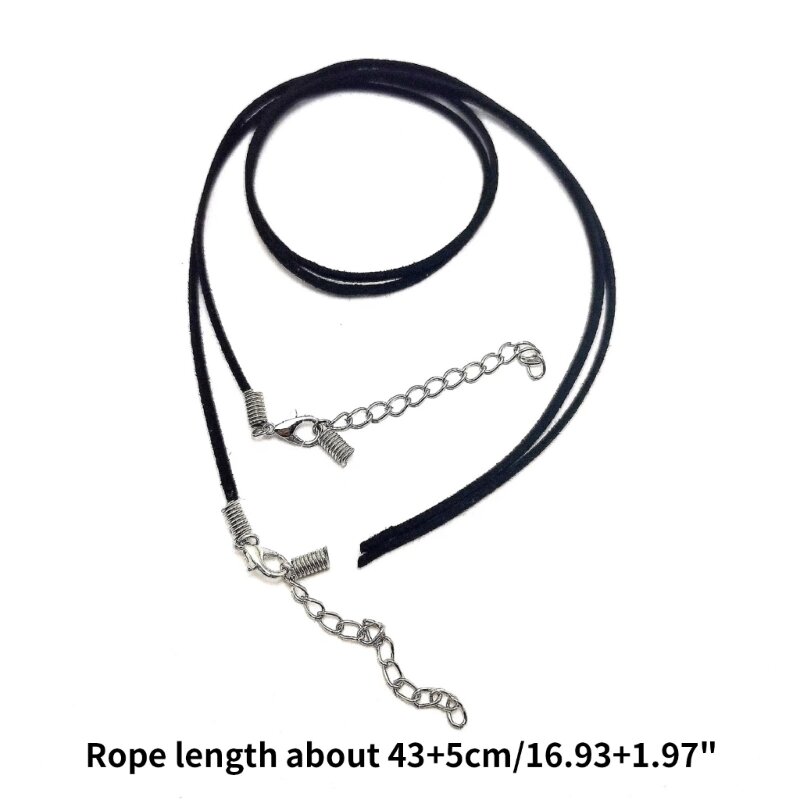 Мягкая удобная замшевая веревка, регулируемый бархатный шнур, цепочка с застежкой-лобстером, шнур для подвески, ожерелья, Прямая