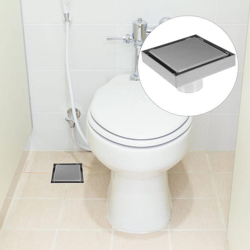 Filter Floor Drain Basement Cover Square Shower Plug Stopper for Water Hair Catcher Insert