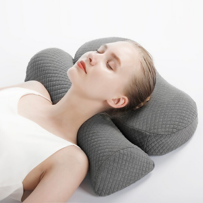 頸部枕、メモリフォームコンターピロー、サイドスリーパー用ベッド枕人間工学に基づいた整形外科用スリーピングピロー