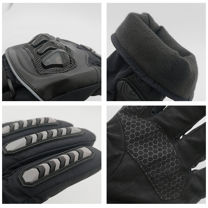 Мужские уличные перчатки мотоциклетные перчатки ветрозащитные и водонепроницаемые зимние лыжные перчатки с технологией сенсорного экрана Длинные теплые