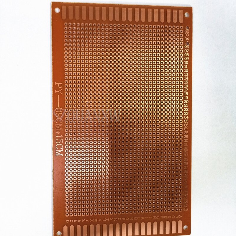 Carte prototype PCB universelle simple face, plaque de cuivre bakélite expérimentale, carte jaune LYu343, 9x15cm, 5 pièces