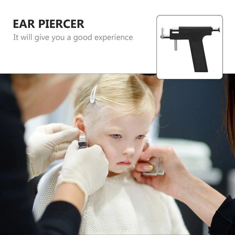 Kit Piercing strumento per l'orecchio perlazioni corpo Piercing all'ombelico punzonatrice portatile in acciaio inossidabile
