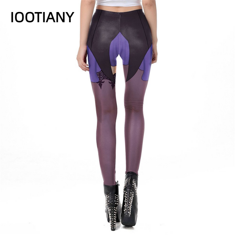 IOOTIAny-Genshin Impact Anime Print Leggings para Mulheres, Traje Cosplay, Calças Sexy Apertadas, Elásticas, Magras, Fitness, Jogo, Feminino