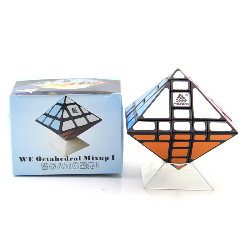 Cubo mágico de rotación oblicua para niños, juguete educativo con forma de Octahedral de diamante mezclado, regalo para niños