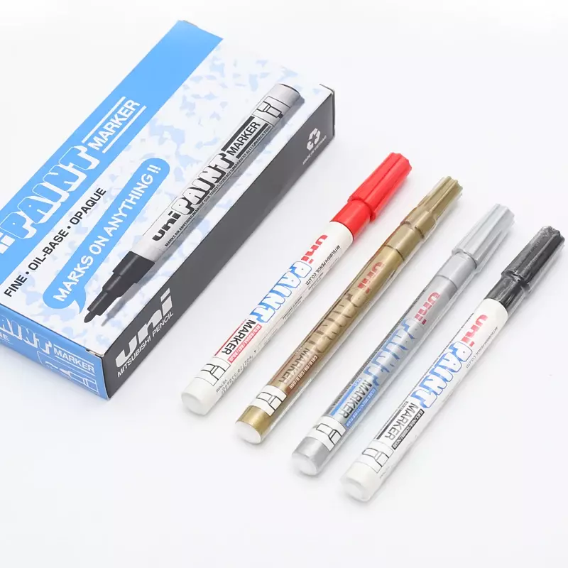 1pcs set UNI PX-21 small Paint Pen Touch-up Pen 15-color Waterproof Industrial Non-fading Tire Marker Permanent Paint Pen