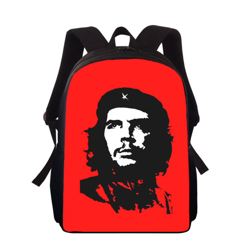 Che Guevara-mochila con estampado 3D para niños y niñas, morral escolar de 15 pulgadas, bolsas para libros