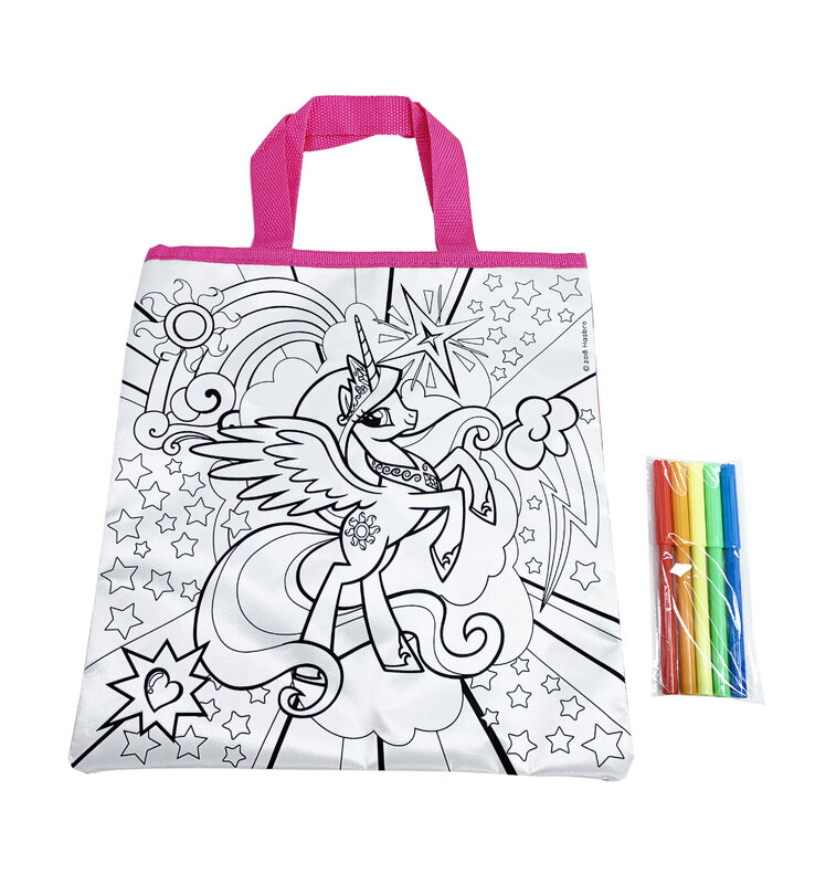 Brinquedos educativos Doodle DIY Coloring Kit, 5 canetas, animal, estilo pônei, kit de pintura personalizada infantil, atacado