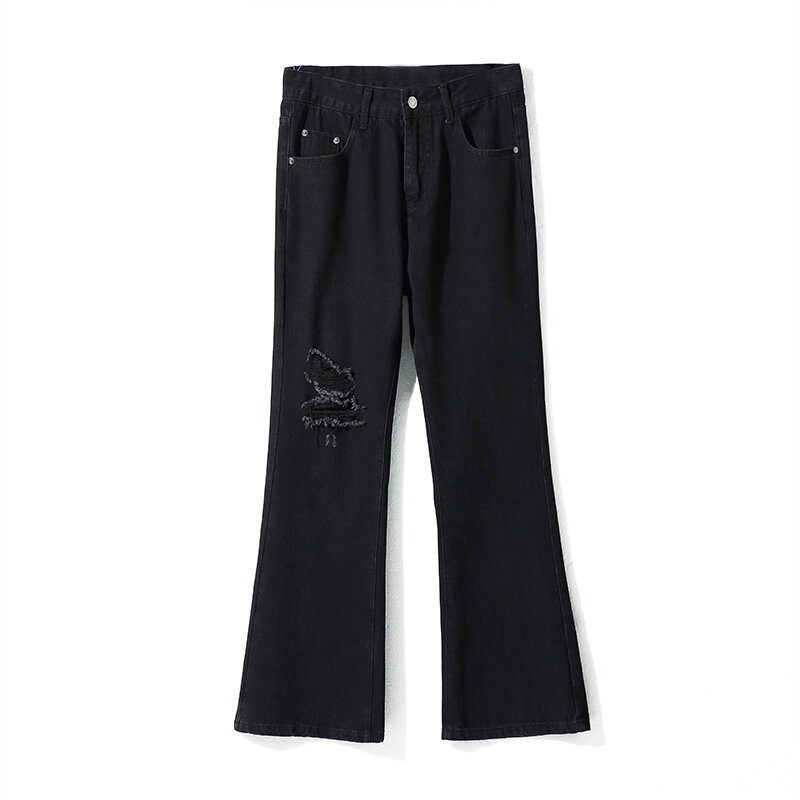 Pantalones vaqueros elásticos de estilo europeo y americano para hombre, Jeans rectos ajustados de lujo, pantalones de cintura alta, C127