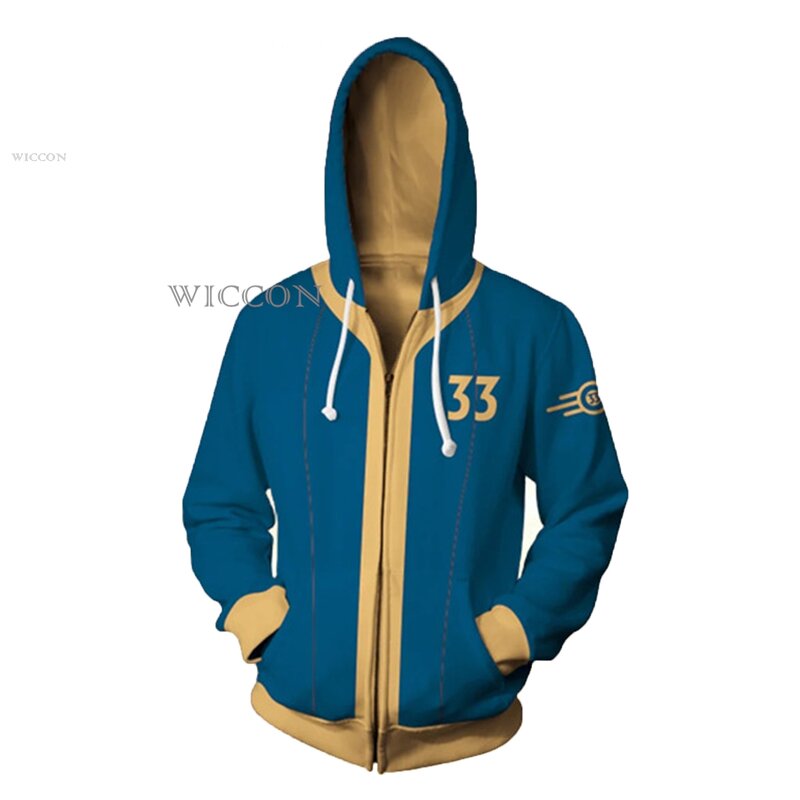 Spiel Nate Nora Cosplay Kostüm Hoodie Sohle Überlebender Tresor 11 33 Shelter Reiß verschluss 3D-Druck Jacke Sweatshirt Straßen mantel