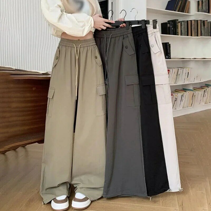 Damen overalls Frühling Herbst neue Mode hohe Taille birnenförmige übergroße 5xl schlanke birnenförmige lose Hose mit weitem Bein