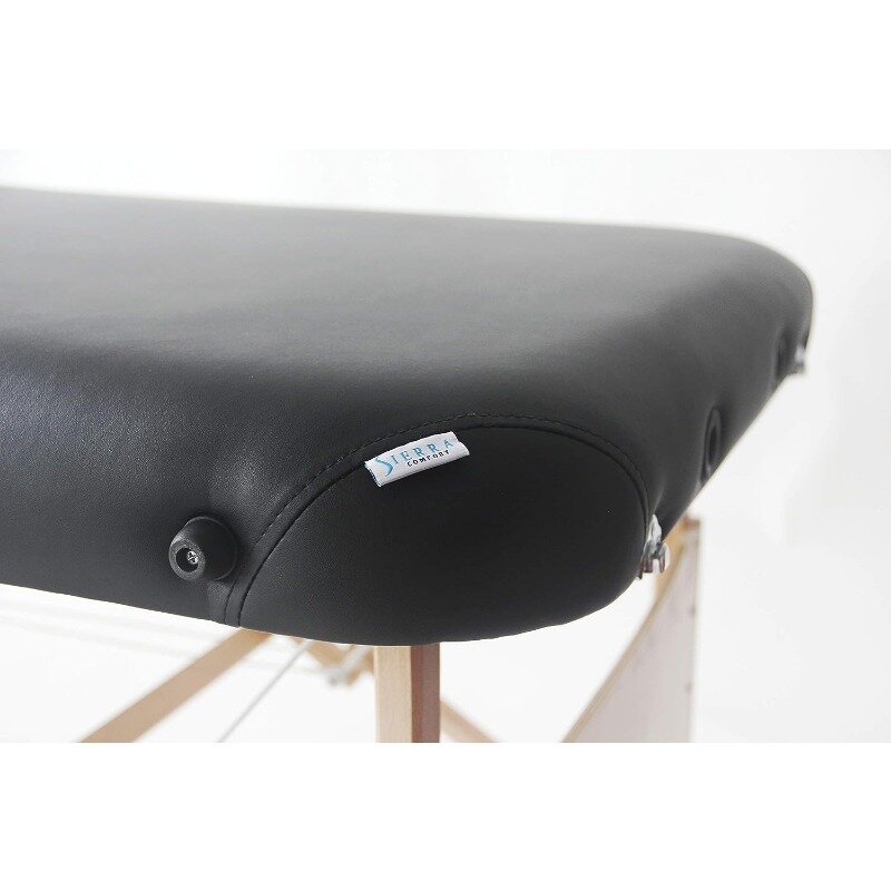 Mesa de masaje portátil básica, color negro