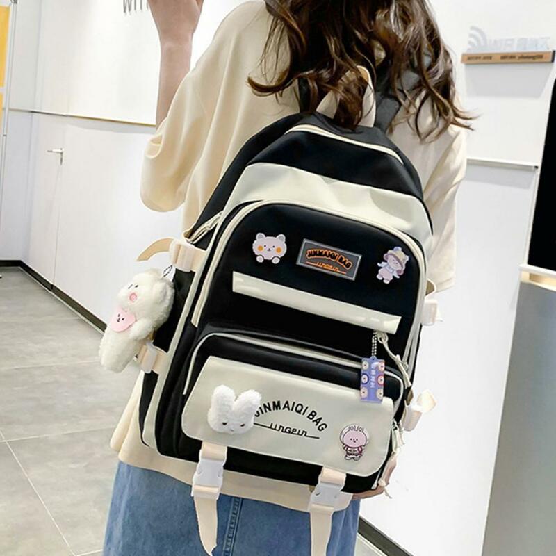 Book Storage Tear Resistant Portable Smooth Zipper Backpack Handbag Pencil Case for High School Students