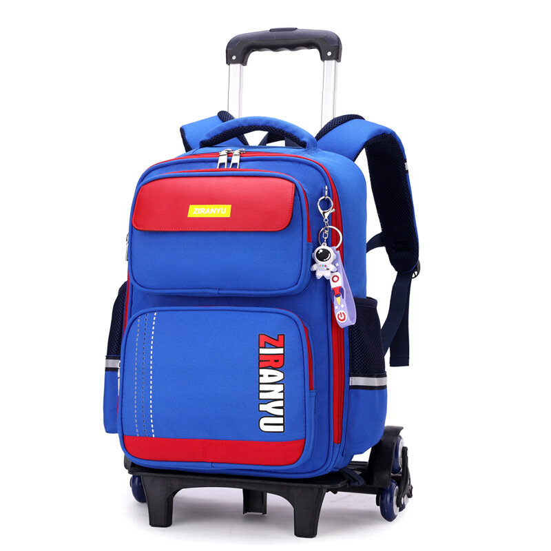 Рюкзак на колесиках для учеников начальной школы, детский школьный ранец на колесиках, рюкзак на колесиках для школы