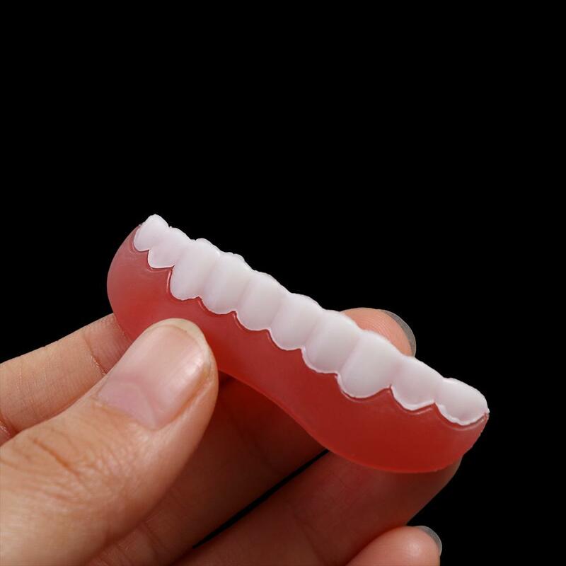 Fausses dents en silicone, placages supérieurs et inférieurs, accolades dentaires, pâte temporaire, fausse dent, outil de blanchiment des dents