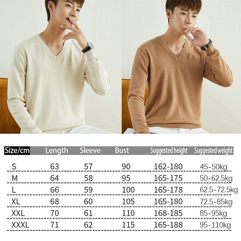 Men Autumn Winter Solid Color Sweaters Male Pullover Warm Sweaters Casual All-match Comfort Loose Jumper