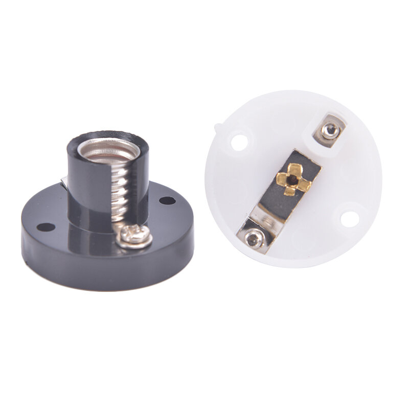 E10 Screw Holder DIY Flat Lamp Bases Physics Electric Beads Testing Part Lamp Holder Large Screw Retardant Socket Holder Adapter