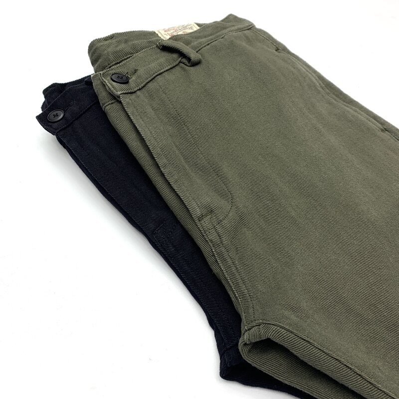 Heavyweight Thick TWILL Pants for Men Autumn Spring Dense Casual Loose Straight Trousers Y2k Youth Cityboys 100% Cotton Washed