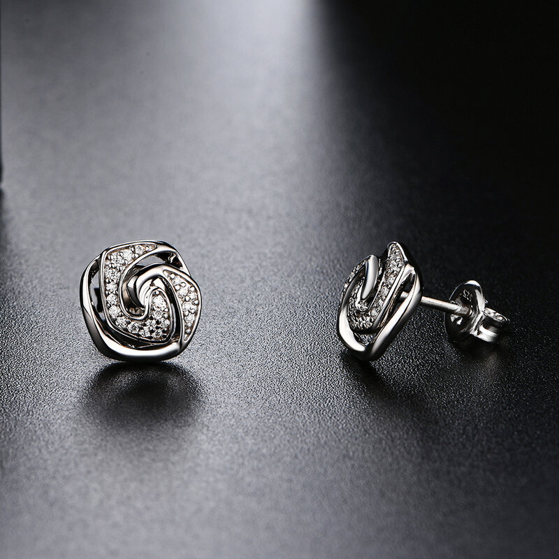 Серьги-кольца женские из серебра 925 пробы высокого качества