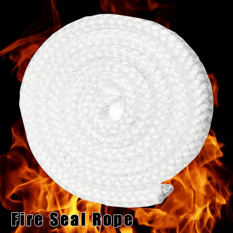 1 Pc Fire Sealing Rope Oven Seal Round Fiberglass Chimney Cord 8/10/12/14/16mm 2.5M Fireplace Stove Door Gasket Home Accessories