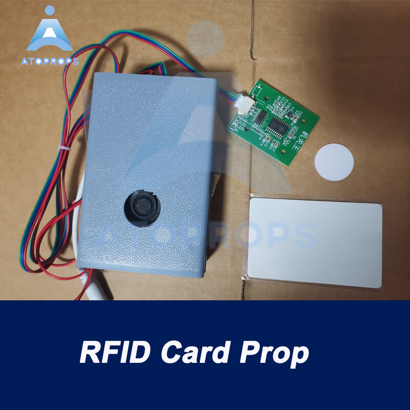 Sensor RFID tunggal Prop ruang keluar Prop menempatkan kartu RFID pada Sensor untuk membuka EM Lock disesuaikan permainan ATOPROPS