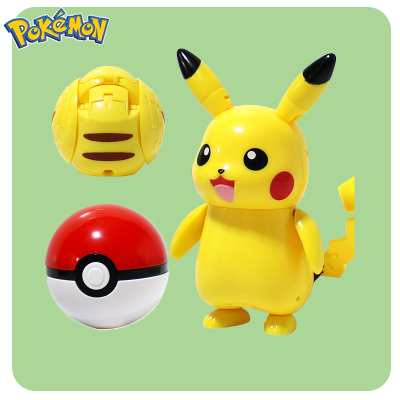 Pokemon figurki wariant zabawkowa piłka Model Pikachu Jenny Turtle kieszonkowe potwory Mew-dwie zabawki figurki akcji prezent.