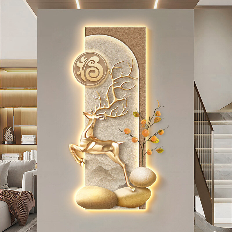 입구 장식 페인트 벽 램프, 현대적인 LED 홈 장식, 거실 배경 벽 조명, 원격 디밍