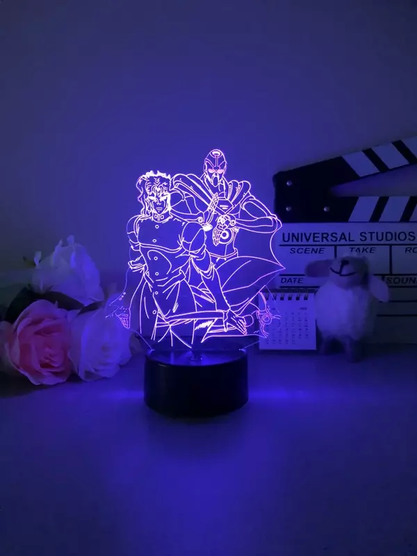 إضاءة ليلية ثلاثية الأبعاد لمغامرة jojo الغريبة ، مصباح بجانب السرير أنيمي ياباني ، طراز الشمال ، kakyoin ، 7 أو 16 لون ، هدية للأطفال