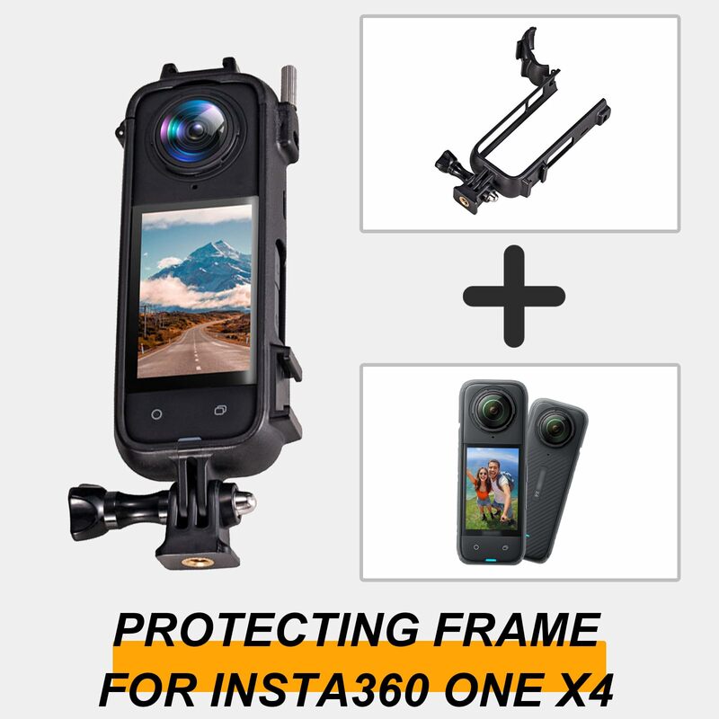 For Insta360 X4 Protective Camera Housing Frame Case For Insta 360 X4 Anti Fall Action Camera Frame Camera Mount Accessories