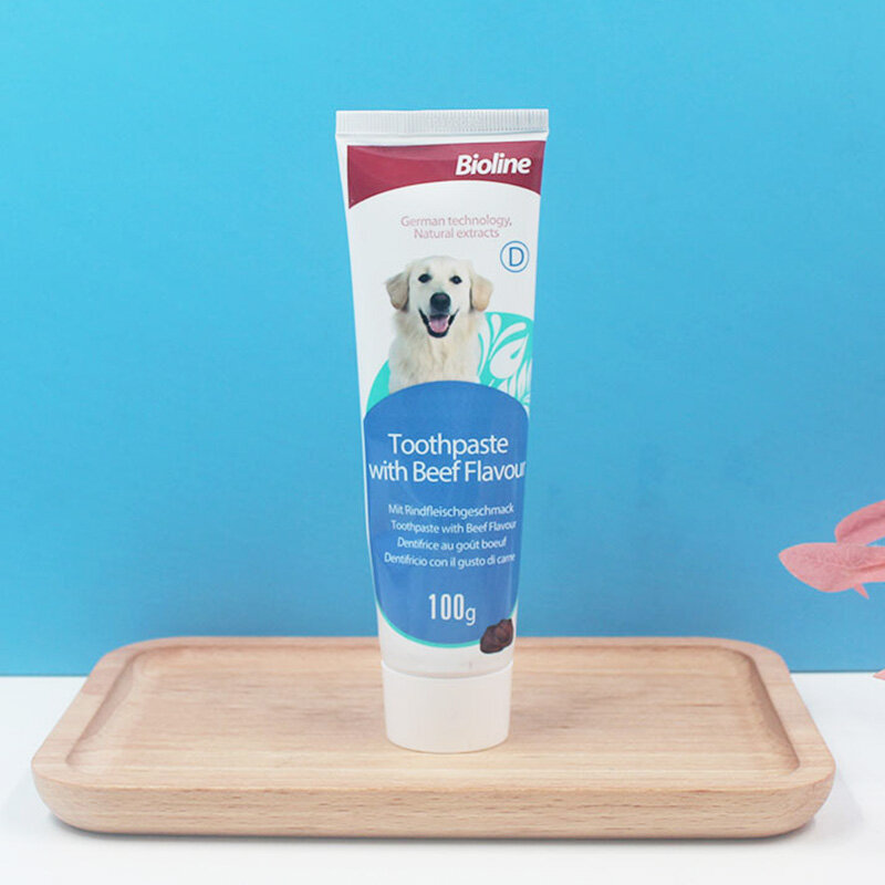 100G 3รสชาติ Mint,เนื้อ,ส้มหวาน,สัตว์เลี้ยงยาสีฟันทำความสะอาดปากสุนัขแปรงอุปกรณ์ลมหายใจสดชื่น
