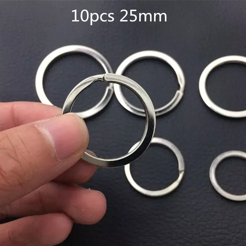 Metal Keychains Split Keyring Link Chains 20-30mm Key Rings Keyfob Key Pendants Holder Rings DIY Chain Keyring Wholesale