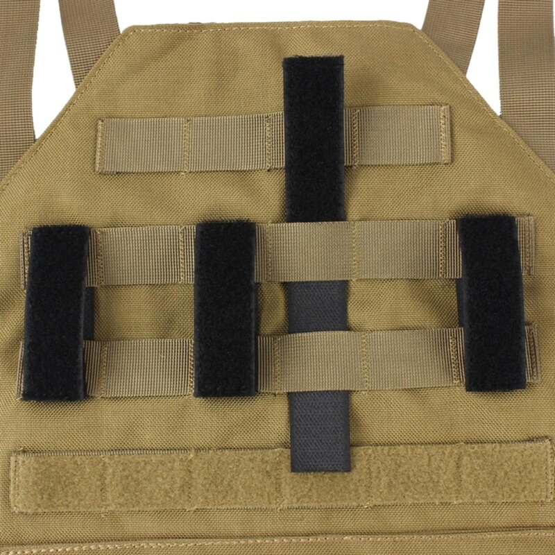 4PCS/SET Tactical Molle Strip Adapter Vest Backpack Patch Panel Hook&Loop Converter Ribbon Strip For Attching ID Patches