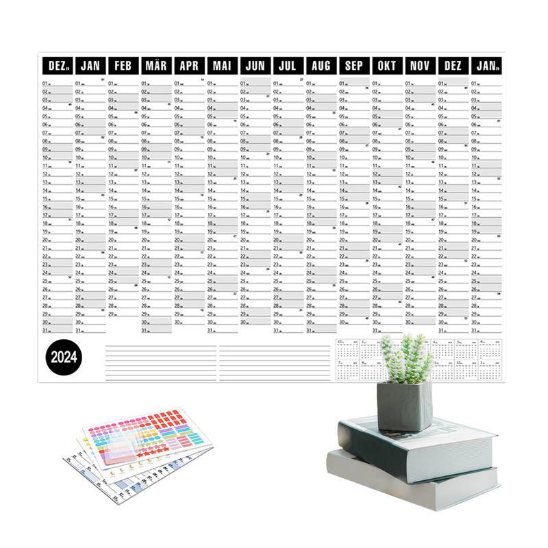 365 Day Wall Calendar 2024 Wall Calendars 365 To Do Calendar Planner Poster Large Year-Round Planner Poster 365 To Do Calendar