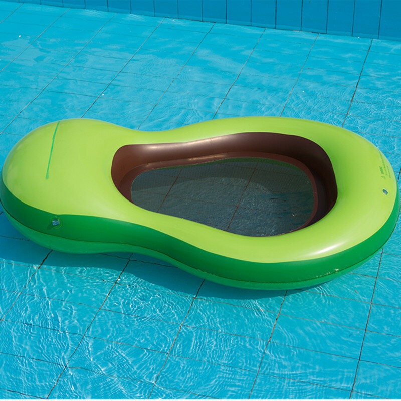 Развлечение для взрослых, плавающий бассейн в форме авокадо, надувной поплавок, плавательный бассейн вечерние, плавающий воздушный матрас, летний водный гамак