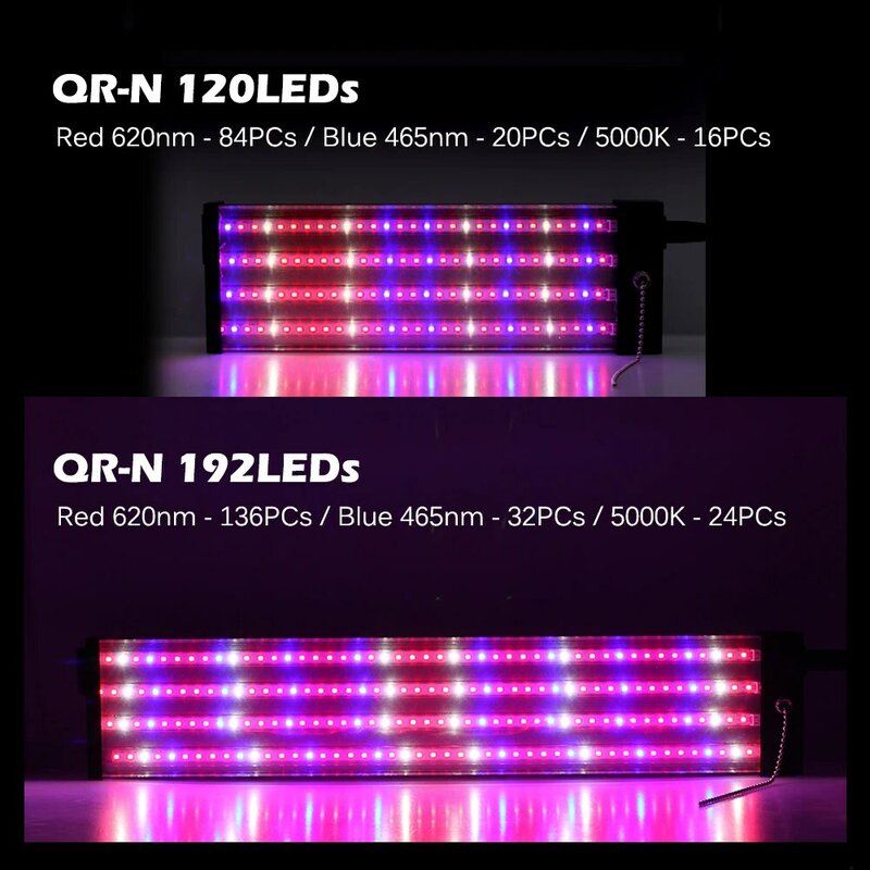 Grow Light LED With Pull Switch Full Spectrum Plant Lamps 60/96/120/192LEDs Phytolamp For Indoor Plants Hydroponics US/EU Plug