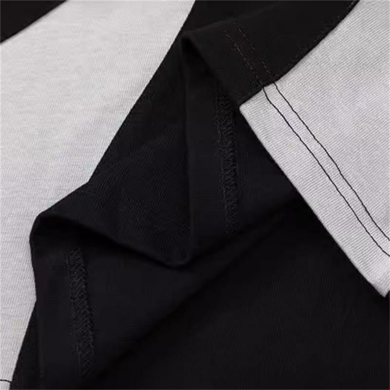 Рубашка Мужская/Женская однотонная с длинным рукавом, свободная повседневная винтажная уличная одежда в стиле Харадзюку, свитшот, топ, весна-осень 2024
