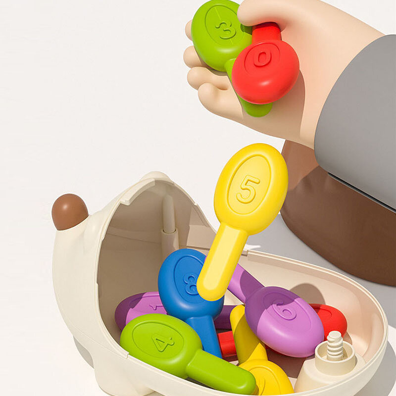 Montessori Hedgehog Brinquedos para Bebê, Coordenação Mão-Olho, Treinamento Motor Fino, Desenvolver Concentração, Crianças Brinquedos Educativos Sensoriais