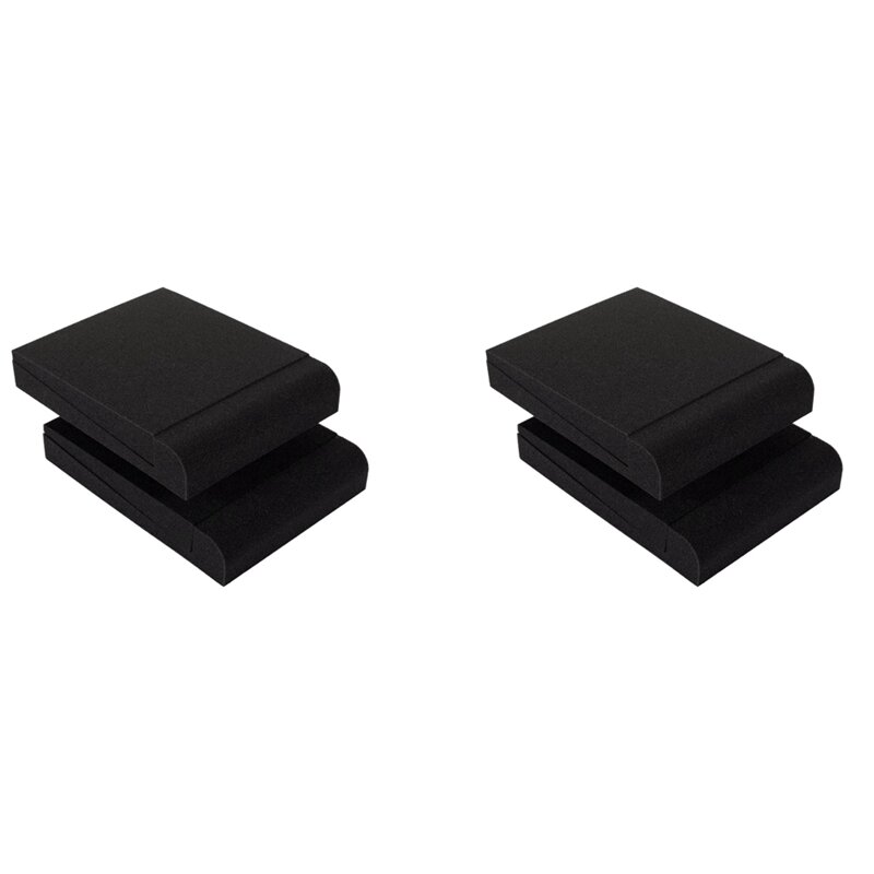 4 Pcs High Density Foam Speaker Pads - Speaker Isolation Pad, Monitor Acoustic Isolation Pads,Studio Monitor Pads