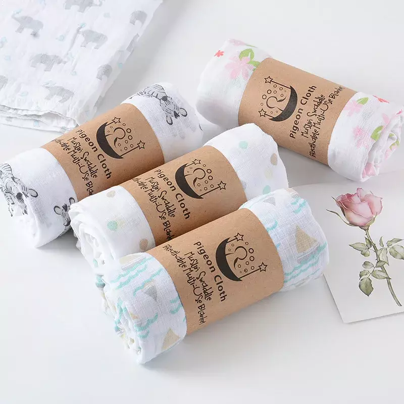 Swaddle Pasgeboren Baby Deken Mousseline Deken Bedlaken Baby Badhanddoek Multi Designs Functies Baby Wrap Baby Quilt