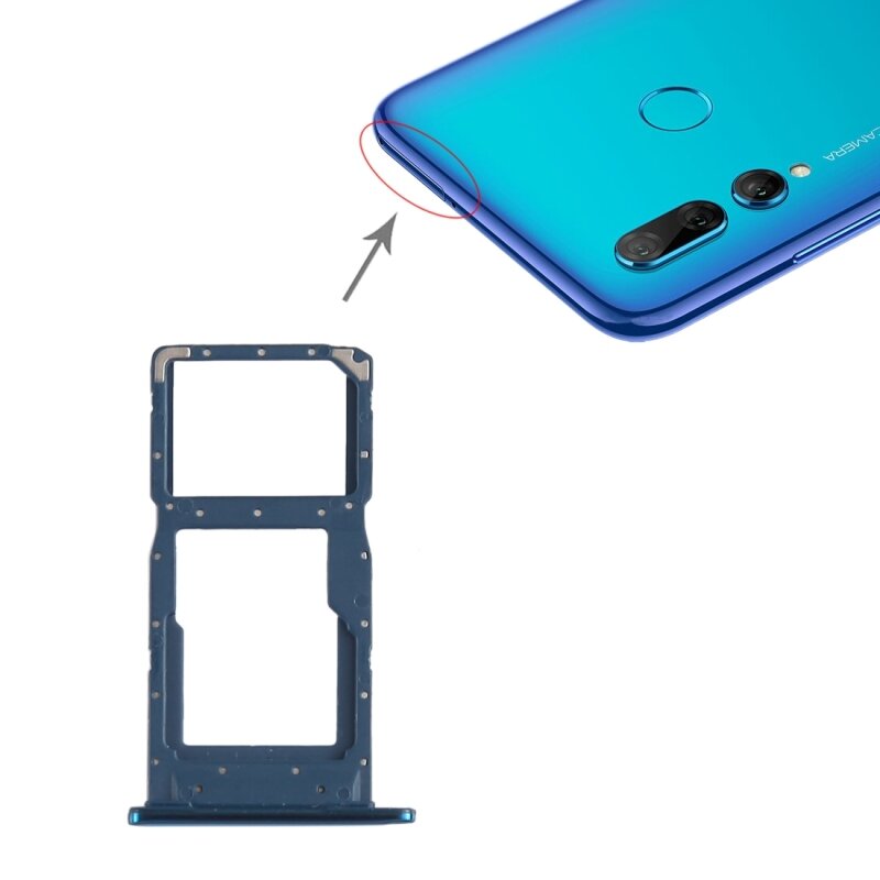 Vassoio per SIM Card + vassoio per SIM Card/vassoio per scheda Micro SD per Huawei P Smart + (2019)