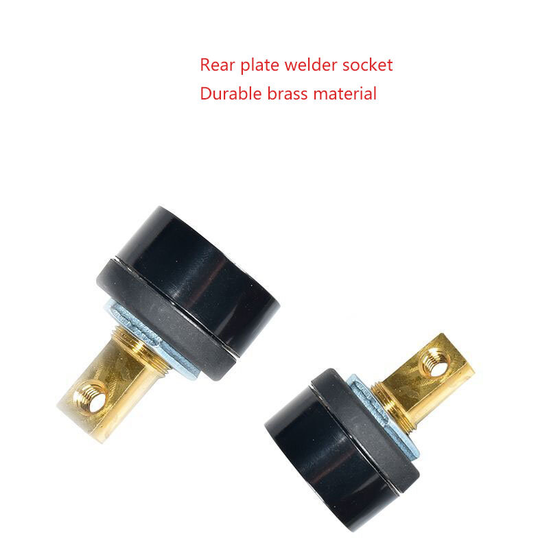 35-50 Front Plaat En Terug Plaat Lasmachine Plug Lasdraad Quick Connector Fittings Zuiver Koper Verbinding Socket