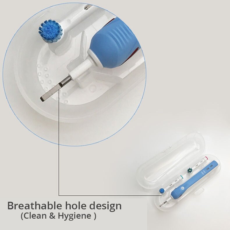 Kotak perjalanan portabel untuk tempat sikat gigi listrik Oral B kotak wadah berkemah mendaki luar ruangan