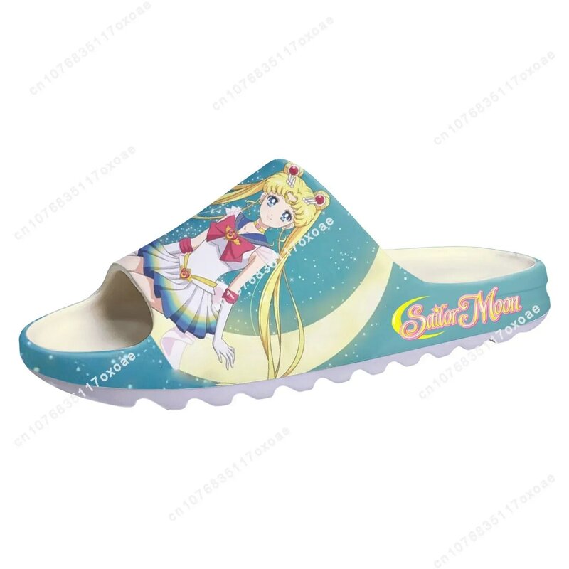 Anime m-moons Manga kartun s-sailor Sllipers rumah bakiak disesuaikan sepatu air Step On Pria Wanita remaja sandal Step in