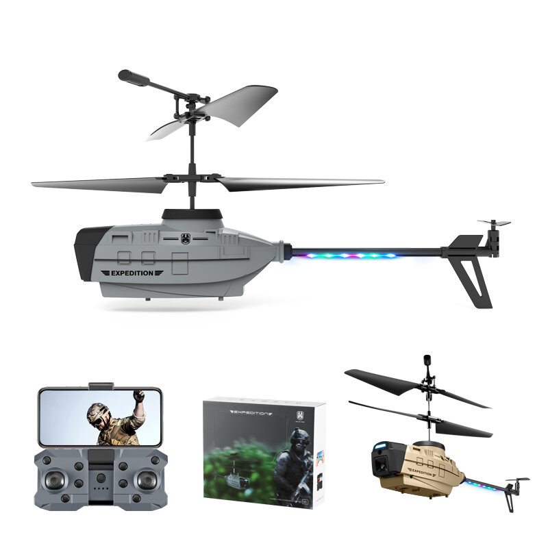 KY202 helikopter RC kamera ganda 10K HD, mainan pesawat tanpa awak pengendalian jarak jauh Hovering pintar 6KM