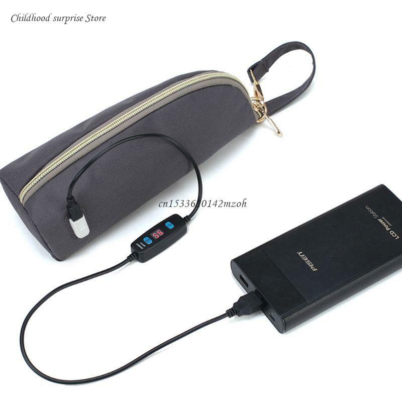 Bolsa viaje portátil con USB para cochecito, aislamiento rápido leche y agua caliente, envío directo