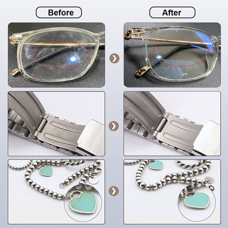 Limpiador ultrasónico para gafas, máquina de limpieza de joyas, 35W, 500ML