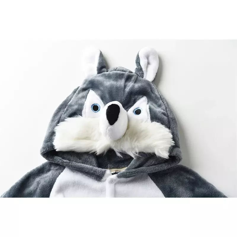 Wolf Onesie For Men Animal Pajama Direwolf Kigurumis Winter Warm Soft Flannel Jumpsuit Adult Unisex Christmas Outfit