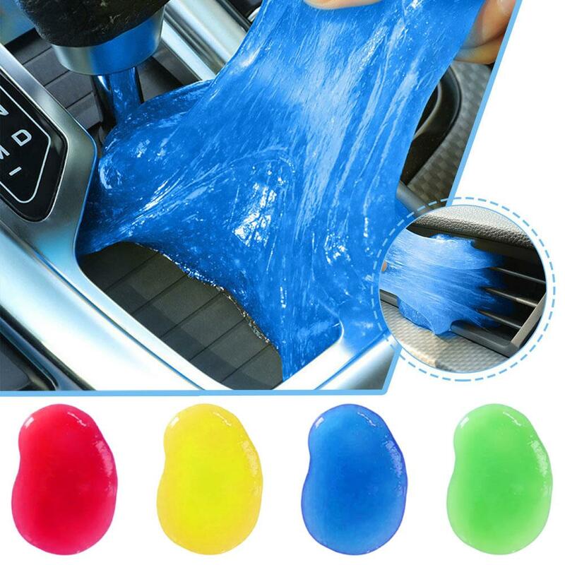 1pc Gel per la pulizia dell'auto detergente per tastiera riutilizzabile Gel Slime Air Vent Cleaner multiuso Gel Dirt Automobile strumento per la rimozione della polvere A1c8