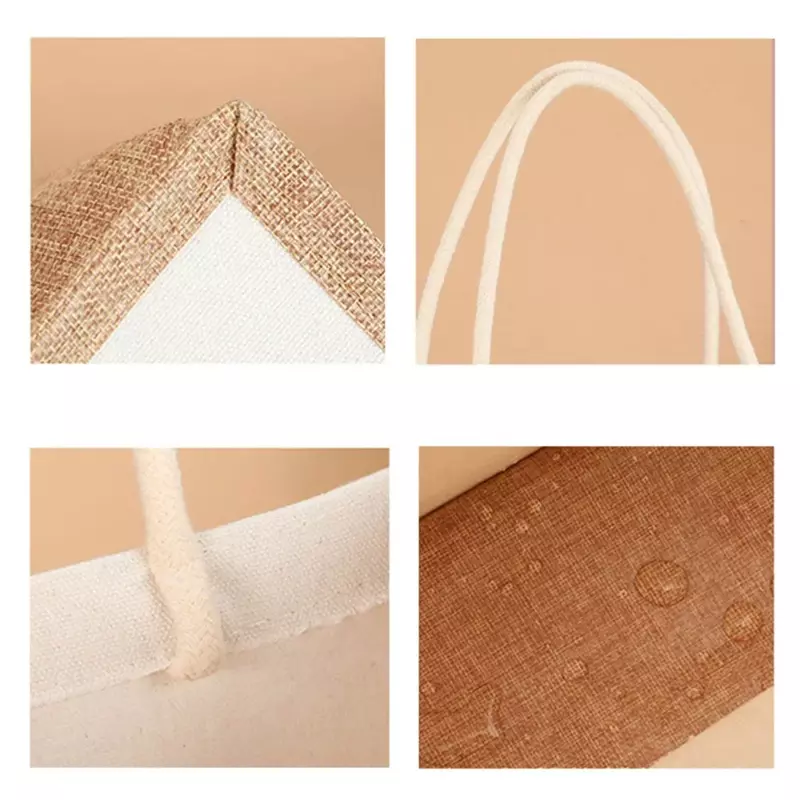 GCB03 Eco Cloth women's juta Shopping Tote Bags grande capacità drogheria impermeabile riutilizzabile