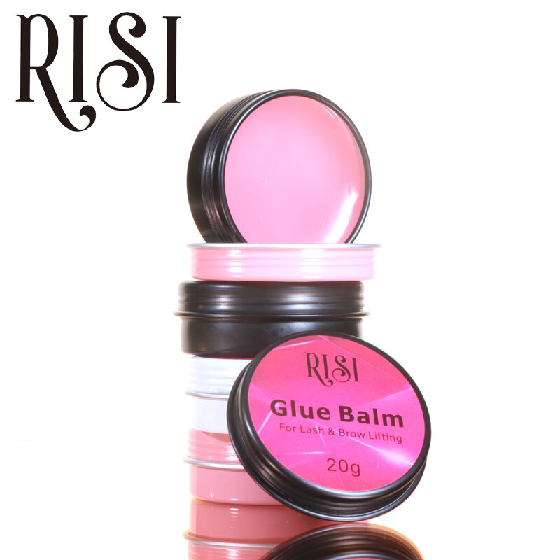 RISI Long Lasting Eyelash Glue Balm Cherry Smell Lash Glue Balm Lami Glue Balm lashlifting Strong Hold Hot Sale Glue Balm