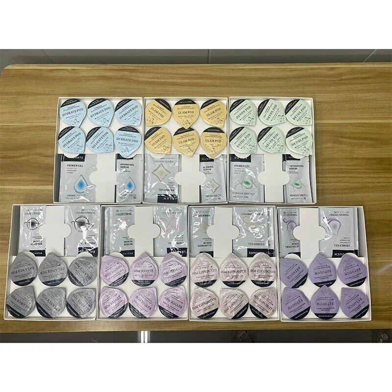 DETOX GLAM Hydrate CO2 Oxygen Pods, Charcoal Capsule, Serum Bubble, Facial Kit, 3 en 1 Skin Rennish, 7 Types, Le plus récent